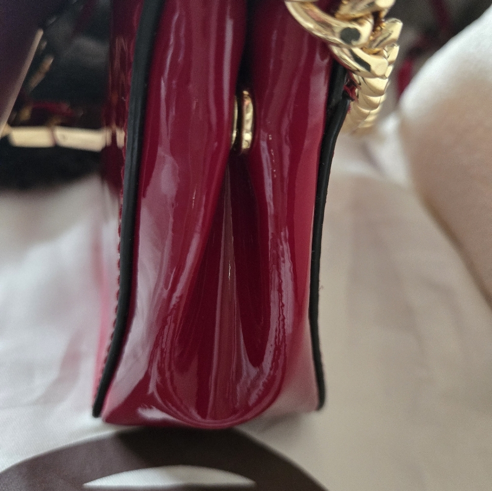 💫Michael Kors: "Tina" Patent- Leather Clutch Crossbody - Picture 7 of 11